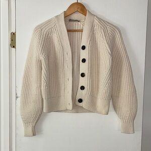 Everlane Chunky Knit Button-Up Cardigan Size XS